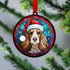 Cocker Spaniel in Santa Hat Suncatcher Decoration - CLEARANCE
